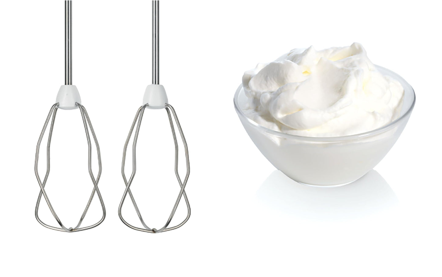 Bosch MFQ3540 – Batteur polyvalent avec plusieures accessoires – Puissance de 450 W – Couleur : Blanc/Gris